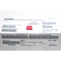 德國WIMA電容器/MKP4/0.15uF/100V/10mm