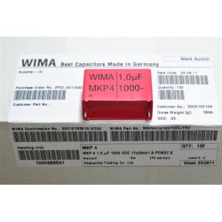德國WIMA電容器/MKP4/1uF/1000V/37.5mm