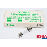 德國ESKA保險絲/T/2.5A 5x20(mm)