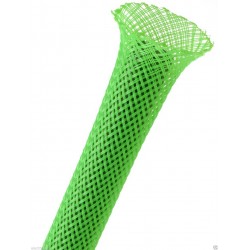 1公尺-美國Techflex PTN0.25NG (6.4mm) 套管(隔離網/編織網)  亮綠色