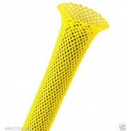 1公尺-美國Techflex PTN0.50NY (12.7mm) 套管(隔離網/編織網) 亮黃色