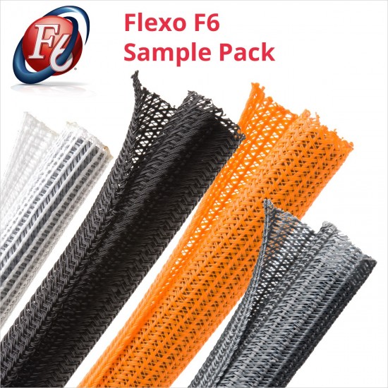 1捲-美國Techflex F6N0.13OR (3.2mm)  捲繞式包覆編織套管(隔離網/編織網) 橘色 (預購)