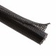 1公尺-美國Techflex F6N1.25BK (31.8mm) 捲繞式包覆編織套管(隔離網/編織網) 黑色