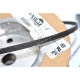 1捲-美國Techflex HTN0.75TB (3/4") (19mm) 極低滲透 俱備防焰 電線電纜線材套管 (隔離網/編織網) 黑底白線 (預購)