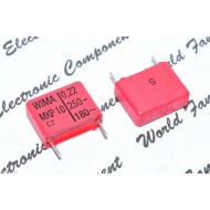 德國WIMA MKP10 0.22uF (0,22µF) 250V 5% 腳距:15mm 金屬膜電容器