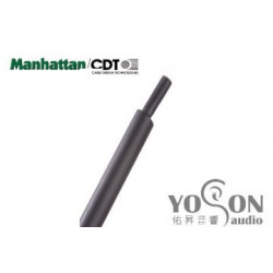 美國Manhattan/CDT 軍規熱縮套管 3/16(4.8mm) (熱縮比例 1:2) 黑色 0.5公尺1標