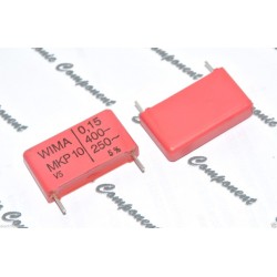 德國WIMA MKP10 0.15uF (0.15µF 150nF) 400V 5% 腳距:22.5mm 金屬膜電容器