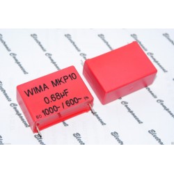 德國WIMA MKP10 0.68uF (0.68µF 680nF) 1000V 5% 腳距:37.5mm 金屬膜電容器