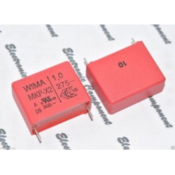 德國WIMA MKP-X2 1uF AC 305V 10% 腳距:22.5mm 金屬膜電容 X電容