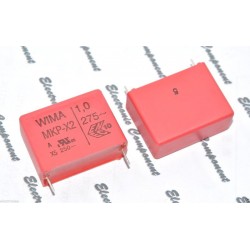 德國WIMA MKP-X2 1uF AC 275V 5% 腳距:27.5mm 金屬膜電容 X電容
