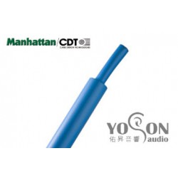 美國Manhattan/CDT 軍規熱縮套管 1/4(6.35mm) (熱縮比例 1:2) 藍色 0.5公尺1標
