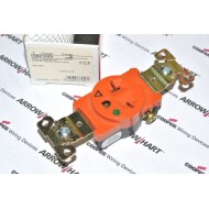美國COOPER IG8410RN 20A 250V 單聯單電源 獨立接地 橘色醫療級電源插座 (SINGLE型)
