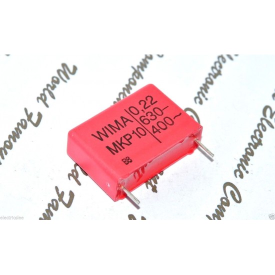 德國WIMA MKP10 0.22uF (0,22µF 220nF) 630V 5% 腳距:22.5mm 金屬膜電容器
