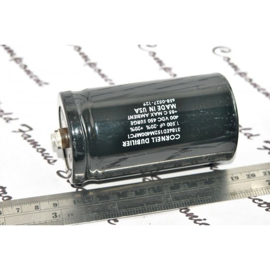 美國CDE 1500uF (1500µF) 400V 3186ED152M400MPC1 鎖螺絲型 濾波電容