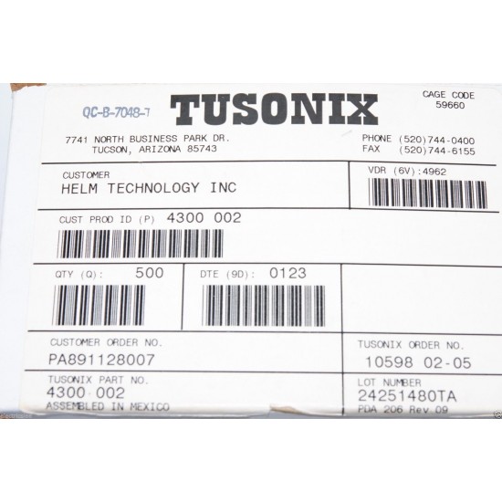 TUSONIX EMI 4300-002 1200PF 300V 饋通濾波器  10顆