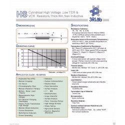 3RLab HS39 30M 1% 2.5W 10KV 厚膜高壓無感電阻
