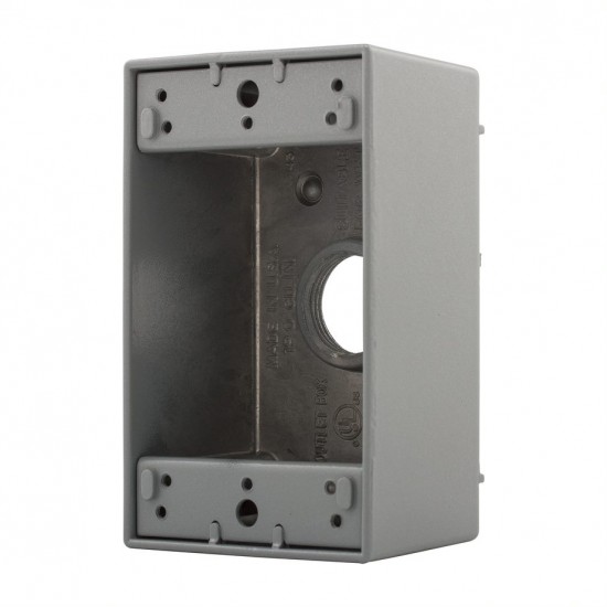 美國 EATON COOPER 插座盒 開關盒 鋁盒 LOFT / 工業風 鋁製單聯戶外防水鋁盒 底座 1116-SP 單聯蓋板面板專用
