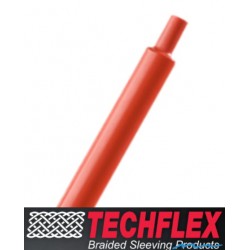 美國 Techflex H2G0.13RD 1/8" 3.2mm (熱縮比2:1) 抗UV 化學藥劑  光滑紅色熱縮套管  x 1公尺