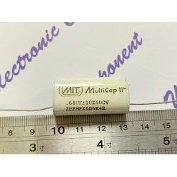 美國 MIT / Multicap  2PPMFX 0.68uF 400V 10% 2PPMFX684K4R 臥式 金屬膜電容