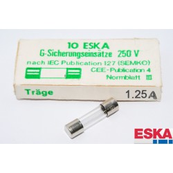 德國ESKA保險絲/T/1.25A 5x20(mm)