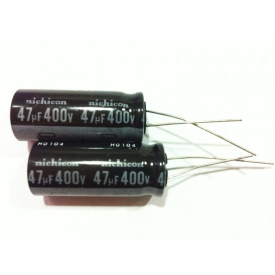 日本NICHICON立式電解電容/47uF/400V/D12.5*H30.5,P10(mm)
