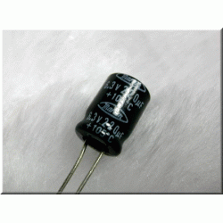 日本MARCON立式電解電容/220uF/6.3V/D8L12d2.5(mm)