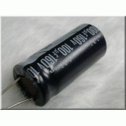 日本NICHICON立式電解電容/100uF/160V/D16L35d7.5(mm)