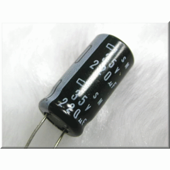 日本NIPPON立式電解電容/220uF/35V/D10L22d5(mm)